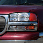 1999-2006 GMC Sierra/2007 Sierra Classic/2000-2006 Yukon/XL Factory Style Bumper Lights (Chrome Housing/Clear Lens)