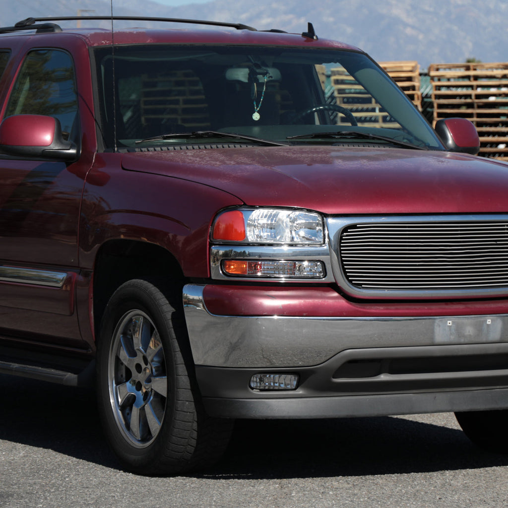 1999-2006 GMC Sierra/2007 Sierra Classic/2000-2006 Yukon/XL Factory Style Bumper Lights (Chrome Housing/Clear Lens)