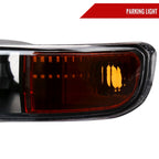 1999-2006 GMC Sierra/2007 Sierra Classic/2000-2006 Yukon/XL Factory Style Bumper Lights (Matte Black Housing/Clear Lens)