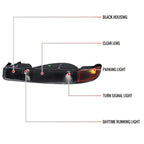 1999-2006 GMC Sierra/2007 Sierra Classic/2000-2006 Yukon/XL Factory Style Bumper Lights (Matte Black Housing/Clear Lens)