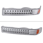 1998-2004 Chevrolet S10/ GMC Sonoma LED Bumper Lights (Chrome Housing/Clear Lens)