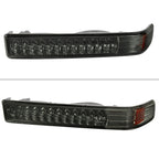 1998-2004 Chevrolet S10/ GMC Sonoma LED Bumper Lights (Chrome Housing/Smoked Lens)
