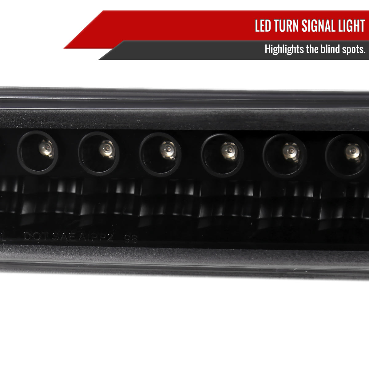 1998-2004 Chevrolet S10/ GMC Sonoma LED Bumper Lights (Matte Black Housing/Clear Lens)