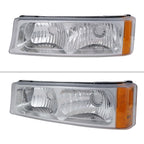 2002-2007 Chevrolet Silverado/Avalanche Bumper Lights (Chrome Housing/Clear Lens)