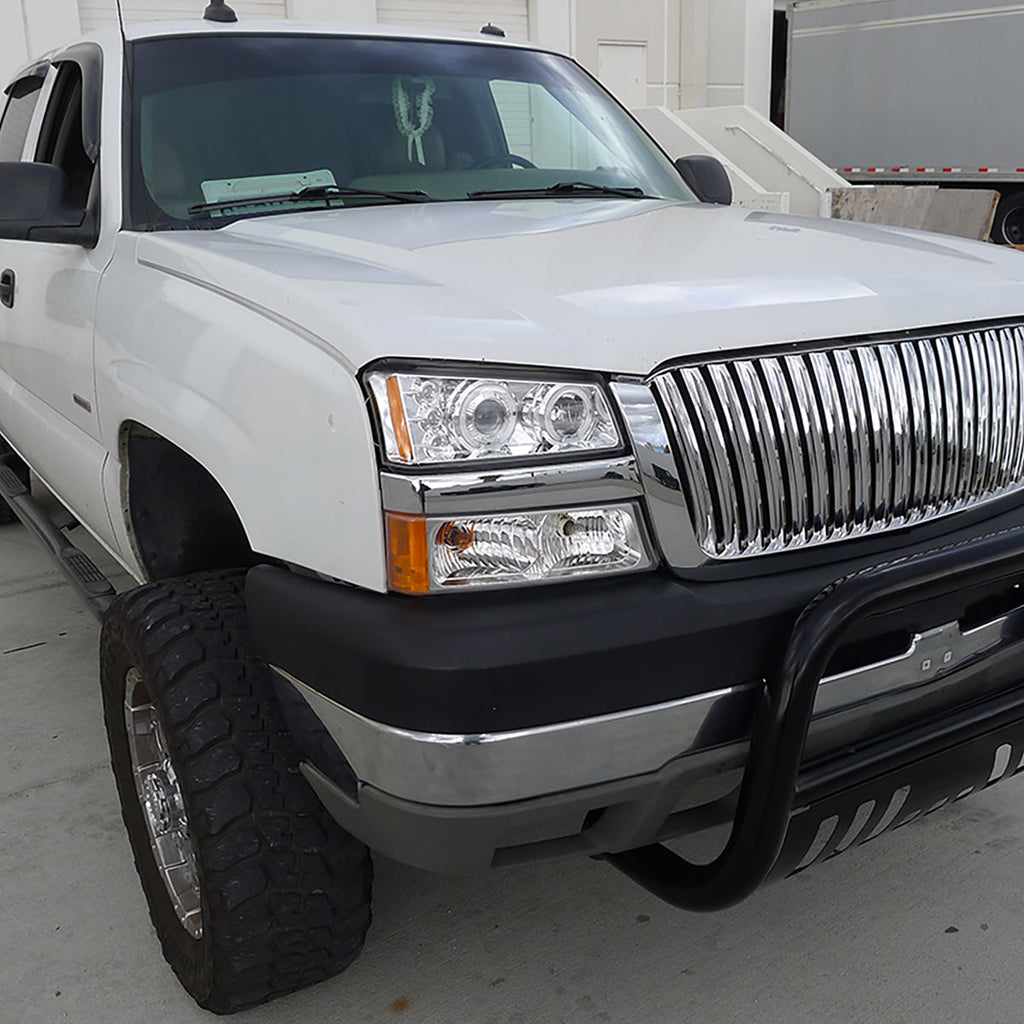 2002-2007 Chevrolet Silverado/Avalanche Bumper Lights (Chrome Housing/Clear Lens)