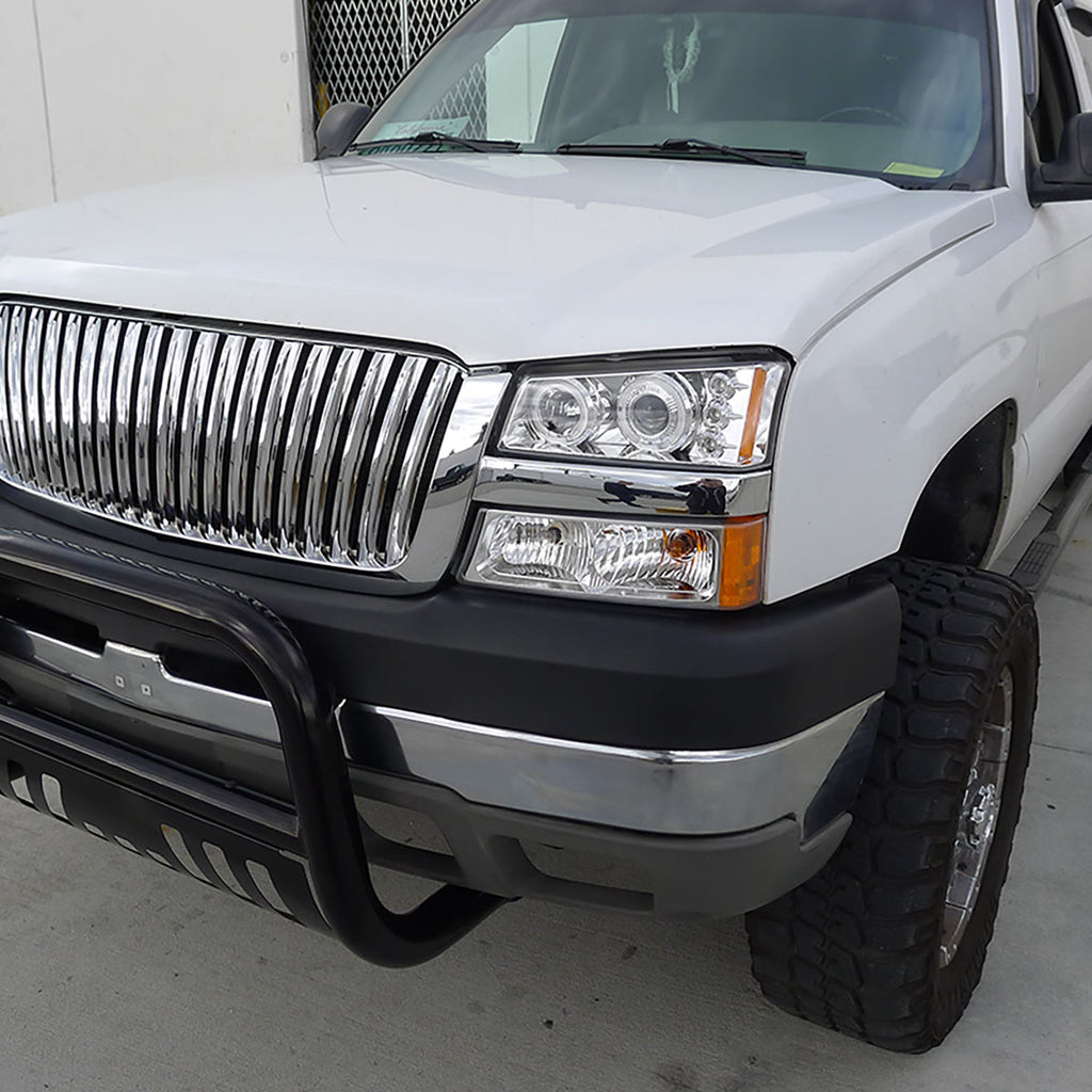 2002-2007 Chevrolet Silverado/Avalanche Bumper Lights (Chrome Housing/Clear Lens)