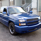 2002-2007 Chevrolet Silverado/Avalanche Bumper Lights (Matte Black Housing/Clear Lens)