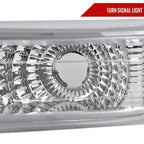 1999-2002 Chevrolet Silverado/ 2000-2006 Tahoe Suburban Bumper Lights (Chrome Housing/Clear Lens)