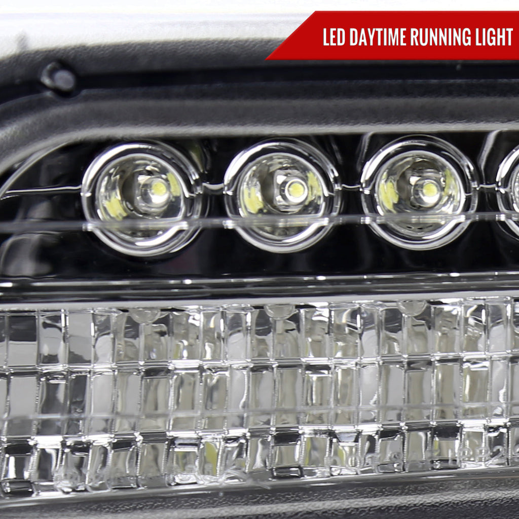 1999-2002 Chevrolet Silverado/ 2000-2006 Tahoe Suburban LED Bumper Lights (Chrome Housing/Clear Lens)