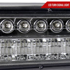1999-2002 Chevrolet Silverado/ 2000-2006 Chevrolet Tahoe/Suburban Dual Halo Projector Headlights with LED Sequential Turn Signal Bumper Lights (Chrome Housing/Clear Lens)