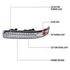 1999-2002 Chevrolet Silverado/ 2000-2006 Tahoe Suburban LED Bumper Lights (Chrome Housing/Clear Lens)