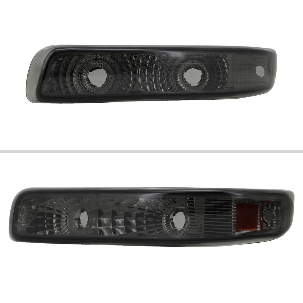 1999-2002 Chevrolet Silverado/ 2000-2006 Tahoe Suburgan Bumper Lights (Chrome Housing/Smoked Lens)