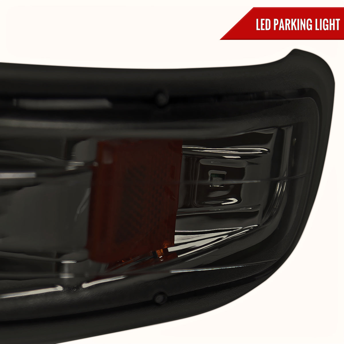 1999-2002 Chevrolet Silverado/ 2000-2006 Suburban/Tahoe Factory Style Headlights with LED Bumper Corner Signal Lights (Chrome Housing/Smoked Lens)