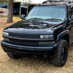 1999-2002 Chevrolet Silverado/ 2000-2006 Tahoe Suburban Bumper Lights (Matte Black Housing/Clear Lens)