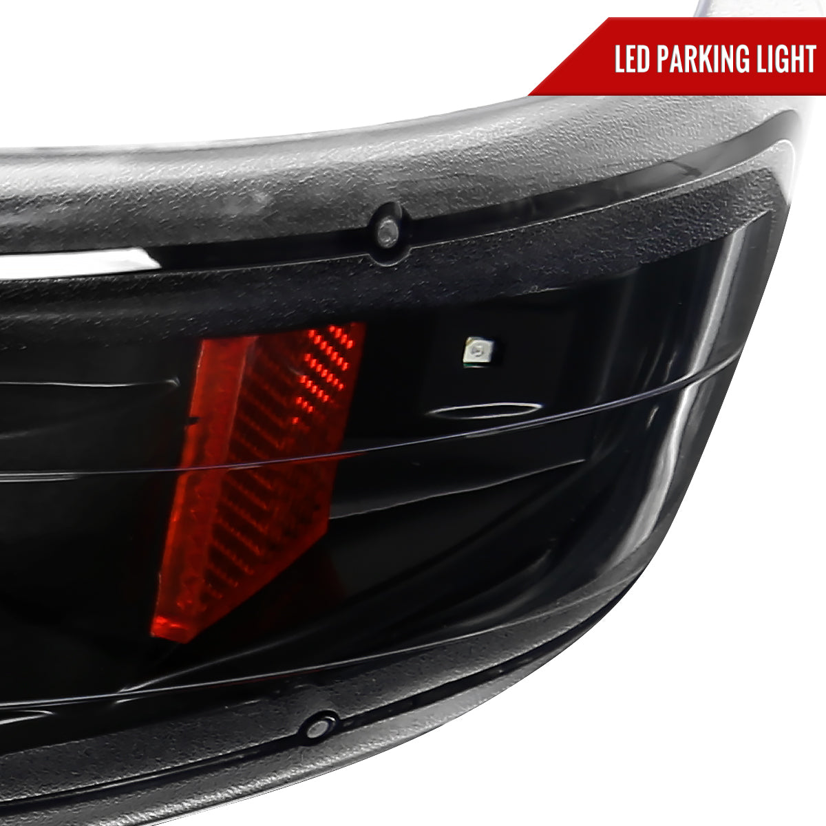 1999-2002 Chevrolet Silverado/ 2000-2006 Chevrolet Tahoe/Suburban Dual Halo Projector Headlights with LED Sequential Turn Signal Bumper Lights (Matte Black Housing/Clear Lens)