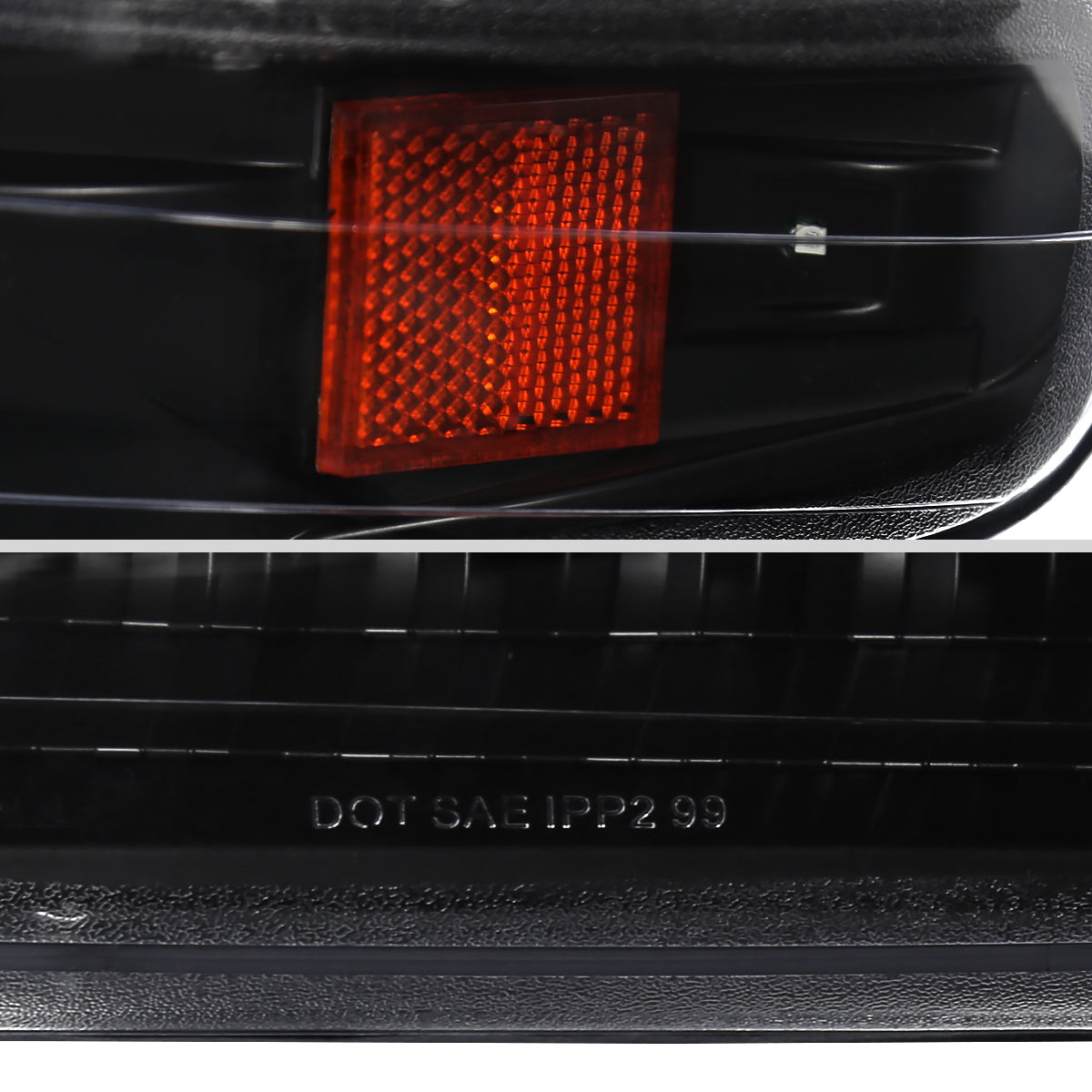 1999-2002 Chevrolet Silverado/ 2000-2006 Suburban/Tahoe Factory Style Headlights with LED Bumper Corner Signal Lights (Matte Black Housing/Clear Lens)