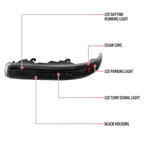 1999-2002 Chevrolet Silverado/ 2000-2006 Tahoe Suburban LED Bumper Lights (Matte Black Housing/Clear Lens)