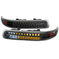 1999-2002 Chevrolet Silverado/ 2000-2006 Tahoe Suburban LED Bumper Lights (Matte Black Housing/Clear Lens)