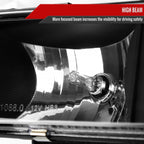 1988-1993 Chevrolet C/K Blazer/Tahoe/Silverado/Suburban GMC Sierra/Yukon Factory Style Headlights, Bumper Lights, & Corner Lights Set (Matte Black Housing/Clear Lens)