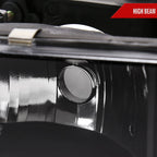 1994-1998 GMC C10/Sierra/Suburban/Yukon Factory Style Headlights w/LED Strip and Bumper & Corner Lights (Matte Black Housing/ Clear Lens)