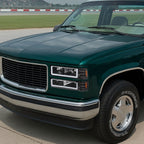 1994-1998 GMC C10/Sierra/Suburban/Yukon Factory Style Headlights w/LED Strip and Bumper & Corner Lights (Matte Black Housing/ Clear Lens)