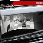 1994-1998 GMC C10 / C/K / Suburban / Sierra / Yukon  LED Bar Factory Style Headlights, Corner Lights, and Bumper Lights (Matte Black Housing/Clear Lens)