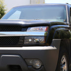 2002-2006 Chevrolet Avalanche 1500/2500 Factory Style Headlights w/ Bumper Signal Lights (Matte Black Housing/Clear Lens)