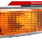 1999-2006 GMC Sierra 1500/2500/3500 Denali/2000-2006 Yukon/Yukon XL Denali Factory Style Headlights and Bumper Lights (Chrome Housing/Clear Lens)