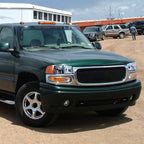 1999-2006 GMC Sierra 1500/2500/3500 Denali/2000-2006 Yukon/Yukon XL Denali Factory Style Headlights and Bumper Lights (Chrome Housing/Clear Lens)