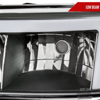 1999-2006 GMC Sierra Denali/2007 Sierra Classic Denali/2000-2006 Yukon/XL Denali Factory Style Headlights with LED Sequential Turn Signal Bumper Lights (Matte Black Housing/Clear Lens)