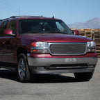 1999-2006 GMC Sierra/2007 Sierra Classic/2000-2006 Yukon/XL Factory Style Headlights and Bumper Lights with Amber Reflector (Chrome Housing/Clear Lens)