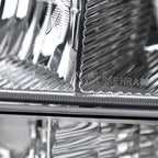 1999-2007 GMC Sierra/ 2000-2006 Yukon/Yukon XL Factory Style Crystal Headlights w/ Amber Reflector & Bumper Lights (Chrome Housing/Clear Lens)