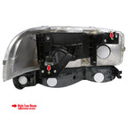 1999-2007 GMC Sierra/ 2000-2006 Yukon/Yukon XL Factory Style Crystal Headlights w/ Amber Reflector & Bumper Lights (Chrome Housing/Smoked Lens)