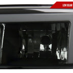 1999-2006 GMC Sierra/2007 Sierra Classic/2000-2006 Yukon/XL Factory Style Headlights and Sequential Turn Signal Bumper Lights (Matte Black Housing/Smoked Lens)