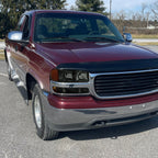 1999-2006 GMC Sierra/2007 Sierra Classic/2000-2006 Yukon/XL Factory Style Headlights and Bumper Lights with Amber Reflector (Matte Black Housing/Smoked Lens)