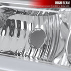 2002-2006 Chevrolet Avalanche/ 2003-2007 Silverado LED Bar Factory Style Headlights & Bumper Lights (Chrome Housing/Clear Lens)