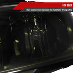 2002-2006 Chevrolet Avalanche/ 2003-2007 Silverado Factory Style Headlights w/ Bumper Lights (Chrome Housing/Smoked Lens)