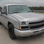 2003-2007 Chevrolet Silverado /2002-2006 Chevrolet Avalanche LED Bar Factory Style Headlights (Matte Black Housing/Clear lens)