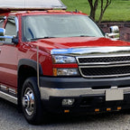2002-2006 Chevrolet Avalanche/ 2003-2007 Silverado Factory Style Headlights w/ Bumper Lights (Matte Black Housing/Clear Lens)