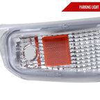 1999-2002 Chevrolet Silverado/ 2000-2006 Suburban/Tahoe Factory Style Headlights with Bumper Corner Signal Lights (Chrome Housing/Clear Lens)