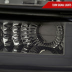 1999-2002 Chevrolet Silverado 1500 2500 / 2000-2006 Tahoe Suburban LED Bar Factory Style Headlights & Bumper Lights w/ Amber Reflector (Chrome Housing/Smoked Lens)