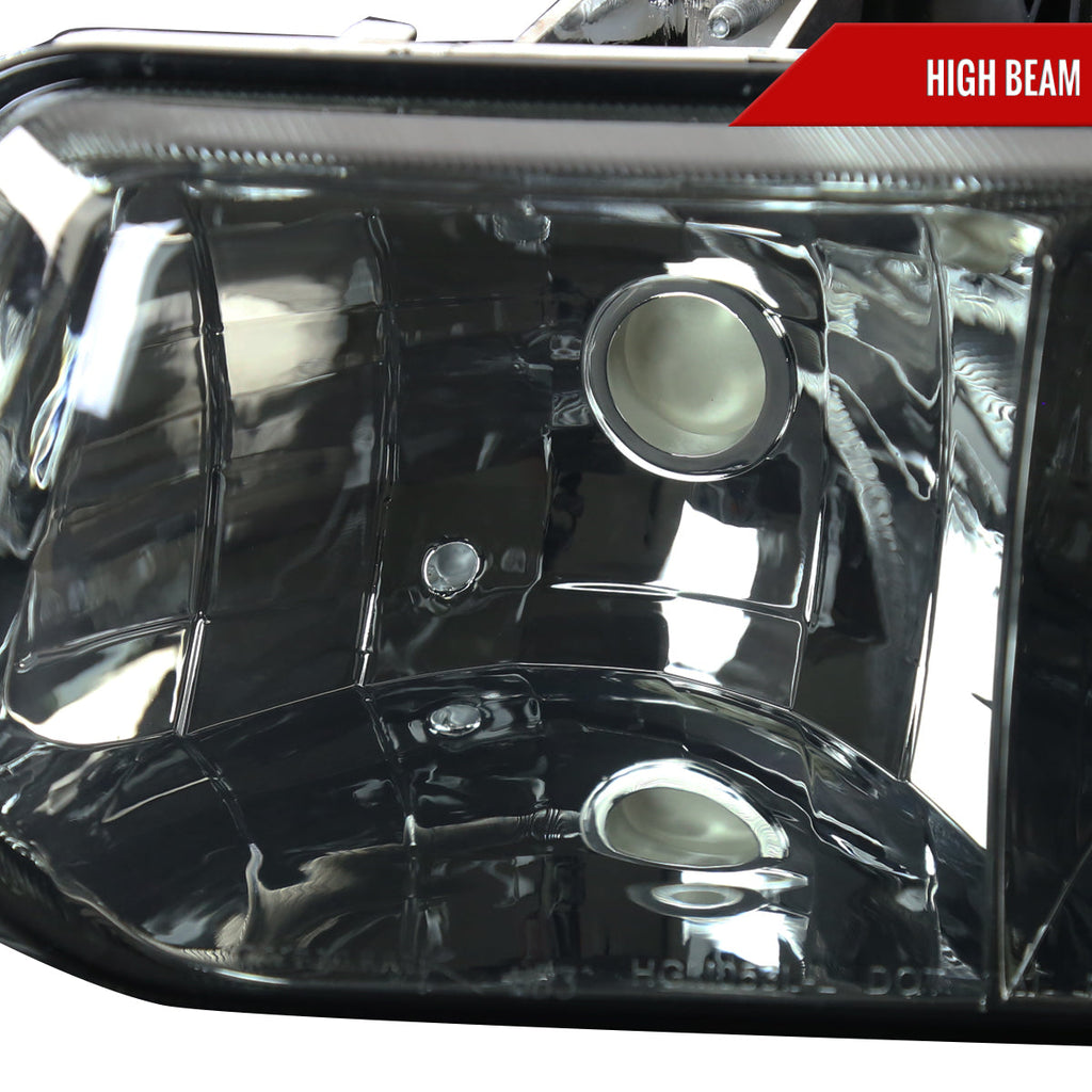 1999-2002 Chevrolet Silverado/ 2000-2006 Suburban/Tahoe Factory Style Headlights with Bumper Corner Signal Lights (Chrome Housing/Smoked Lens)