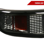 1999-2002 Chevrolet Silverado/ 2000-2006 Suburban/Tahoe Factory Style Headlights with Bumper Corner Signal Lights (Chrome Housing/Smoked Lens)