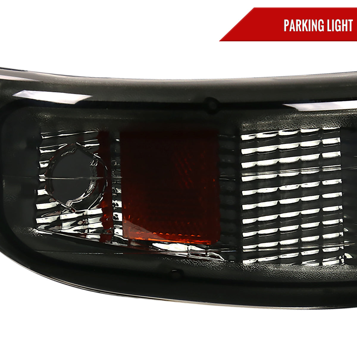 1999-2002 Chevrolet Silverado/ 2000-2006 Suburban/Tahoe Factory Style Headlights with Bumper Corner Signal Lights (Chrome Housing/Smoked Lens)