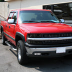 1999-2002 Chevrolet Silverado/ 2000-2006 Suburban/Tahoe Factory Style Headlights with LED Bumper Corner Signal Lights (Chrome Housing/Smoked Lens)