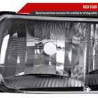 1999-2002 Chevrolet Silverado/ 2000-2006 Tahoe/Suburban Factory Style Headlights w/ Bumper Light Assembly (Chrome Housing / Smoked Lens)