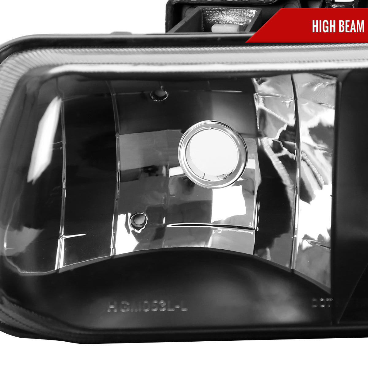 1999-2002 Chevrolet Silverado/ 2000-2006 Suburban/Tahoe Factory Style Headlights with Bumper Corner Signal Lights (Matte Black Housing/Clear Lens)