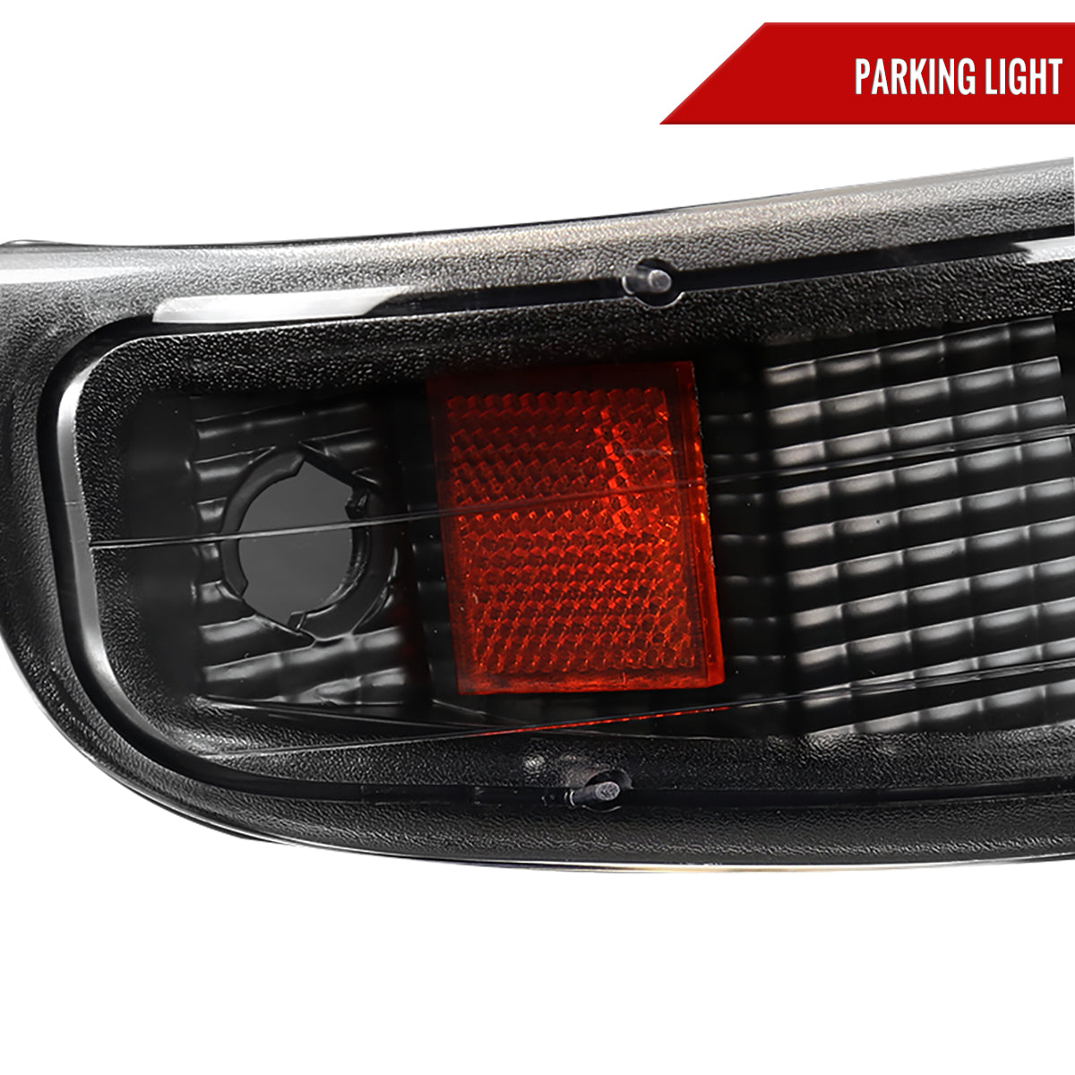1999-2002 Chevrolet Silverado/ 2000-2006 Suburban/Tahoe Factory Style Headlights with Bumper Corner Signal Lights (Matte Black Housing/Clear Lens)