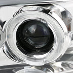 2001-2006 GMC Yukon + XL Denali/ 2002-2006 GMC Sierra Denali Dual Halo Projector Headlights w/ Bumper Lights (Chrome Housing/Clear Lens)