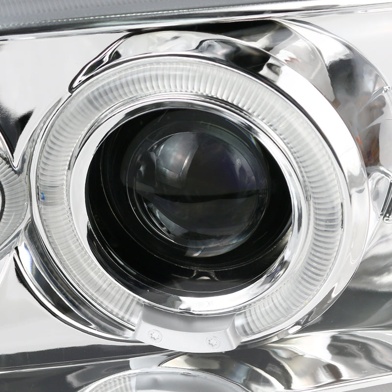 2001-2006 GMC Yukon + XL Denali/ 2002-2006 GMC Sierra Denali Dual Halo Projector Headlights w/ Bumper Lights (Chrome Housing/Clear Lens)